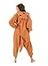 Emolly Fashion Adult Kangaroo Animal Onesie Costume Pajamas for Adults and Teens (X-Large, Kangaroo) Orange
