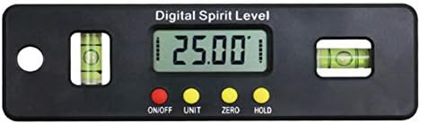 Digital Angle Finder Inclinometer,0-360° Digital Spirit Level with Magnetic Base,Torpedo Protractor for Wood Processing,Machinery Manufacturing
