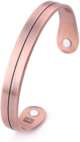 Health Care Magnetic Stainless Steel Cuff Bracelet & Bangle Heavy Textured Jewelry for Men
