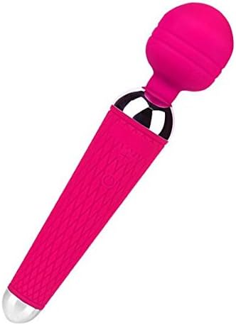 Mrshop Cordless Wand Massager Waterproof therapeutic |10 Powerful Multi-Speed | USB rechargeable | convenient to carry | muscle aches sports recovery| (Pink)