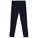 French Toast Big Girls' Bow Bottom Legging, Navy, 10/12