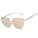 HOLLY Ultralight Protection Polarized Aviator Sunglasses for Women (Gold, Rose gold)