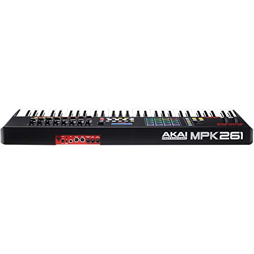 Akai Professional MPK USB MIDI Performance Keyboard Controller + Gator Bag + MIDI Cable & Peel-Off Labels (61-Key)
