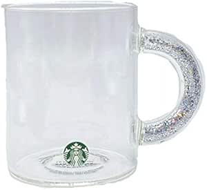 starbucks clear mug with heart handle