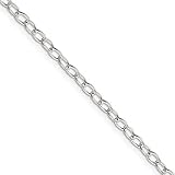 Black Bow Jewelry 3.4mm, Sterling Silver, Solid