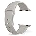 Apple Watch Band - FanTEK Soft Silicone Sport Style Replacement iWatch Strap for Apple Wrist Watch 42mm Models S/M Size (Stone)