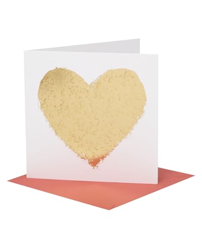 UK Greetings Valentinstagskarte für Ihn, Sie oder Partner – Goldherz-Design