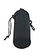 Orchidtent Neoprene Water Bottle Carrier,Water Bottle Cooler Sleeve Tote Bag Pouch Holder for Kid Children Women Men Biker Travel Cycling Climbing Sports (Black)