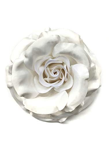 M&S Schmalberg Broche de alfiler de flor de tela rosa satinado de 5 - Hecho a mano en el Garment Center de Nueva York (Fabricado en Estados Unidos)