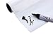 Magnetic Dry Erase Sheet - Magnetic Whiteboard Sheet for Refrigerator, Kitchen Dry Erase Board with Magnets, Fridge Whiteboard, White, Large, 17 x 11 Inches