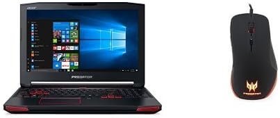 Acer Predator 15 Gaming Laptop, Core i7, GeForce GTX 1060, 15.6" Full HD G-SYNC, 16GB DDR4, 256GB SSD, 1TB HDD, G9-593-73N6 + Acer Predator Gaming Mouse