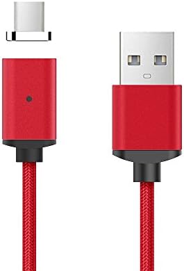 Tomsmoo 4th Generation USB-C Type-C Magnetic Charging and Data Transfer Cable,for Android Samsung S8 HUAWEI Mate9 Oneplus5 Google Pixel Nintendo Switch(3.3ft 2.1A Red)