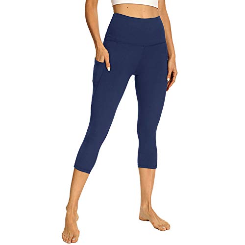 navy capri workout pants
