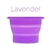 Anigan Collapsible Silicone Sterilizing Cup Designed for Sanitation and Storing Menstrual Cups, Lavendar