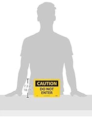 NMC C135R OSHA Sign, Legend "CAUTION - DO NOT