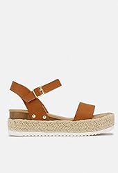 SODA Womens JDTopic2 Casual Espadrilles Trim Rubber