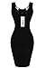 Zeagoo Women's Sleeveless Lace Neck Dress Evening Cocktail Party Dress (US S(6), Blue(FBA))