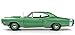 1969 Dodge Coronet Super Bee Green Hemmings Muscle Machines Magazine Limited Edition to 1002 Pieces Worldwide 1/18 Diecast Model Car by Autoworld AMM1136