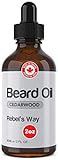 Cedarwood Beard Oil Made in Canada (2oz - 60ml) 100% Natural Beard and Mustache 