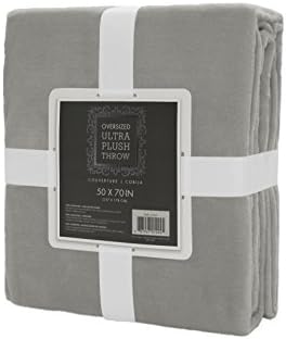 Firefly Collection 50" x 70" Ultra Plush Luxury Throw Blanket- Super Soft, Cozy, and Warm-Perfect for any season- Grey