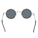 Joopin-Round Retro Polaroid Sunglasses Driving Polarized Sun Glasses Men Steampunk Vintage (Ice Blue)