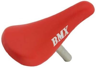 red bicycle saddle