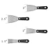 DerBlue 7 Piece Putty Knife Set- Putty Scrapers Drywall Scrapers for Home DIY Tools,Wall Repair Tools,Wall Scraper set,1 Inch 1-1/2 Inch 2 Inch 2-1/2 Inch 3 Inch 4 Inch 5 Inch