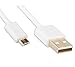 Nest Cam & Dropcam USB Power Cable in White – 16.5ft (5m) w/Gold Plated Plugs – Durable 2.0 A Male USB to Micro-USB Connections, Offered Exclusively by Dropcases Dropcases