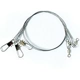 Eagle Claw Clear/Bright Heavy Duty 12" Wire Leaders 3-Pack