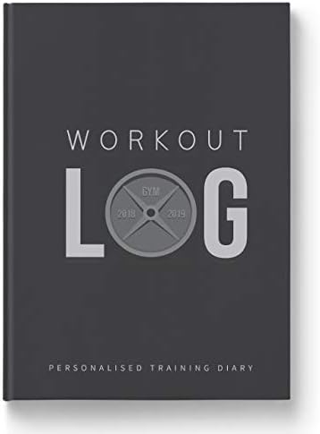 Workout Log Gym – A5 Sized Training and Gym Diary - Track 100 Workouts and Your Progress in Full Detail (Hardback - Gray)
