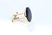 Digabi Black Enamel Cufflinks 18K Platinum Plated Gift Boxed