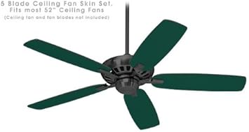 Solids Collection Hunter Green Ceiling Fan Skin Kit Fits Most 52