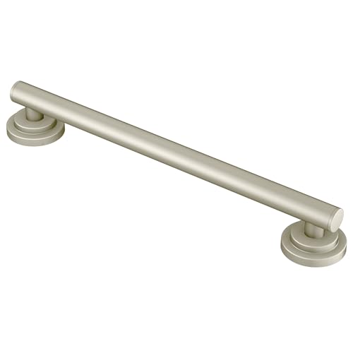Moen YG0724BN Bathroom Safety 24-Inch Stainless Steel Modern Bathroom Grab Bar,…