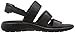 ECCO Women's Women's Soft 5 3-Strap Flat Sandal, Black, 40 EU/9-9.5 M US