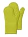 Gorilla Grip Premium Silicone Non Slip Oven Mitt Set, Soft Flexible Oven Gloves, Professional Heat Resistant Kitchen Cooking Mitts, Protect Hands from Hot Surfaces, Lime, Set of Oven Mitts.