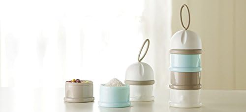 Baby Stackable Milk Powder Formula Dispenser Food Container BPA Free-Three Compartments