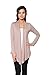 Free to Live Women's 3 Pack Light Weight Open Front Cardigans (Black, Charcoal, Mocha),Large