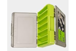 Waterproof Fishing Tackle Box with Dividers & Tray | Organized Tackle Storage for Fishing Gear-Green