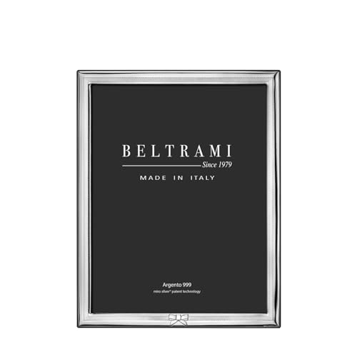 BELTRAMI Marco de fotos con lazo de 10 x 15 cm, plata Miro Silver