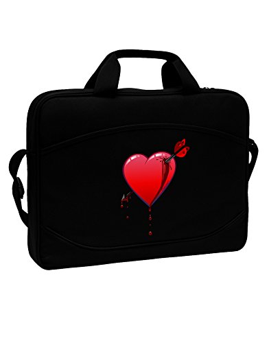 TooLoud Shot Through the Heart Bleeding 15" Dark Laptop / Tablet Case Bag
