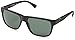 Emporio Armani Womens Ea4035 Sunglasses, Shiny Black/Green, 58 Mm US