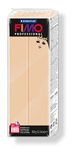 Staedtler Fimo Professional Doll Art Clay, 12.35-Ounce, Opaque Sand