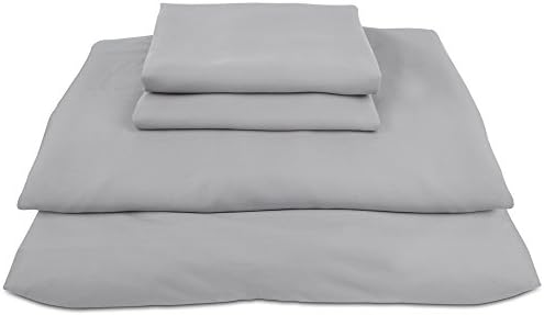 Bamboo Sheets INTERNATIONAL Premium 100% viscose bamboo sheet set in Queen Grey / Silver. BSI-Q-Slv. luxury bamboo bed sheets with deep pocket design are the perfect pillow top mattress sheets.