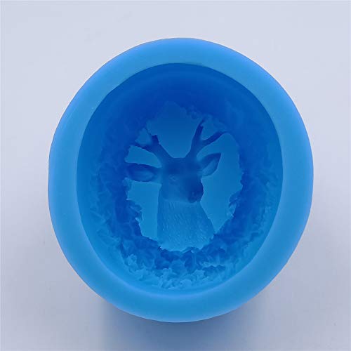 Deer Head Design Silicone Soap Mold Mousse Cake Molds Candle Wax Mould Decorating Resin Gypsum Crafts Silicone Mold for Soap Making