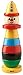 BRIO Infant & Toddler 30120 - Stacking Clown - 9 Piece Wood Stacking Toy for Kids Ages 1 and Up