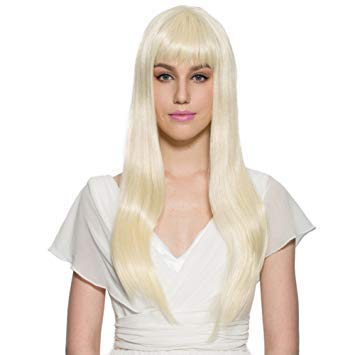 Buy Kaku Fancy Dresses Girl Straight Styler White Color Hair Wig