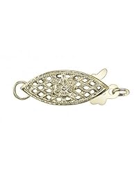 THE PEARL SOURCE 14K Gold 9-10mm AAAA Quality White Freshwater Cultured Pearl Necklace for Women in 16" Choker Length