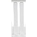 Pure Safety Vertical Crib Liners 2 Pack in Luxurious White Minky