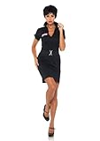 Leg Avenue Grease Women’s 2 Piece Rizzo Dress And Belt, Black, Small/Medium, Online Clothing Store