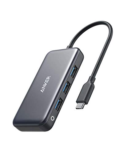 [Upgraded] Anker USB C Hub, 4-in-1 USB C Adapter, with 60W Power Delivery, 3 USB 3.0 Ports, for MacBook Pro 2016/2017/2018, Chromebook, Xps, and More